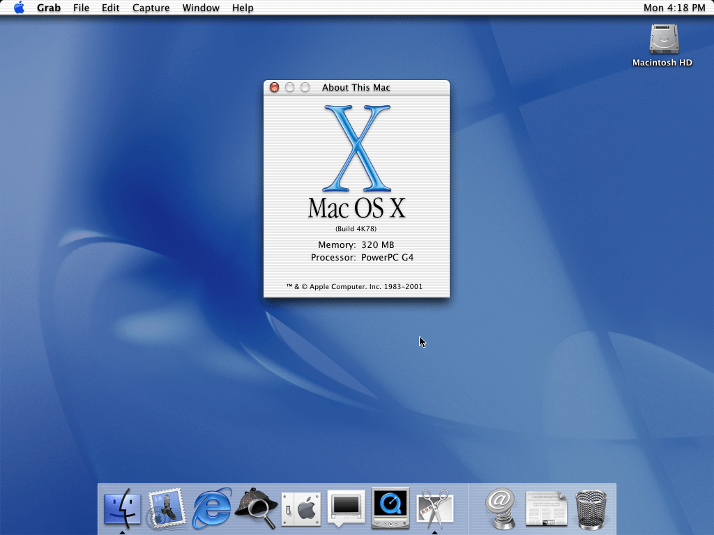 Mac OS X 10.0 (Cheetah)