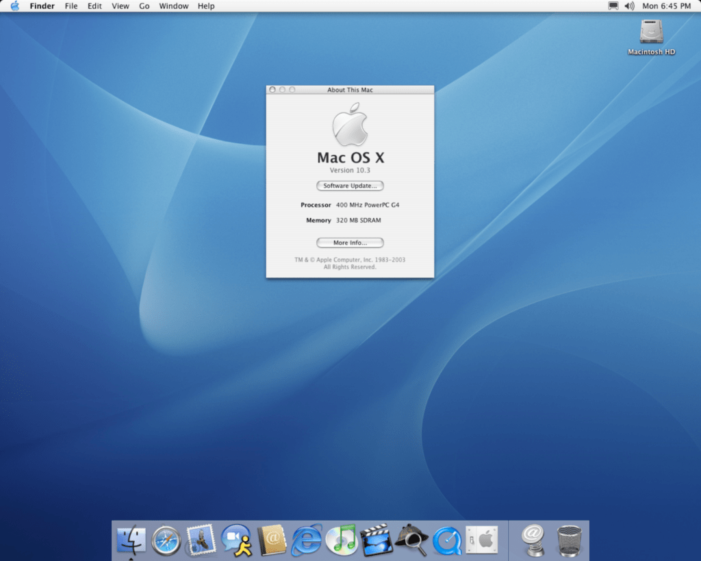 Mac OS X 10.3 (Panther)